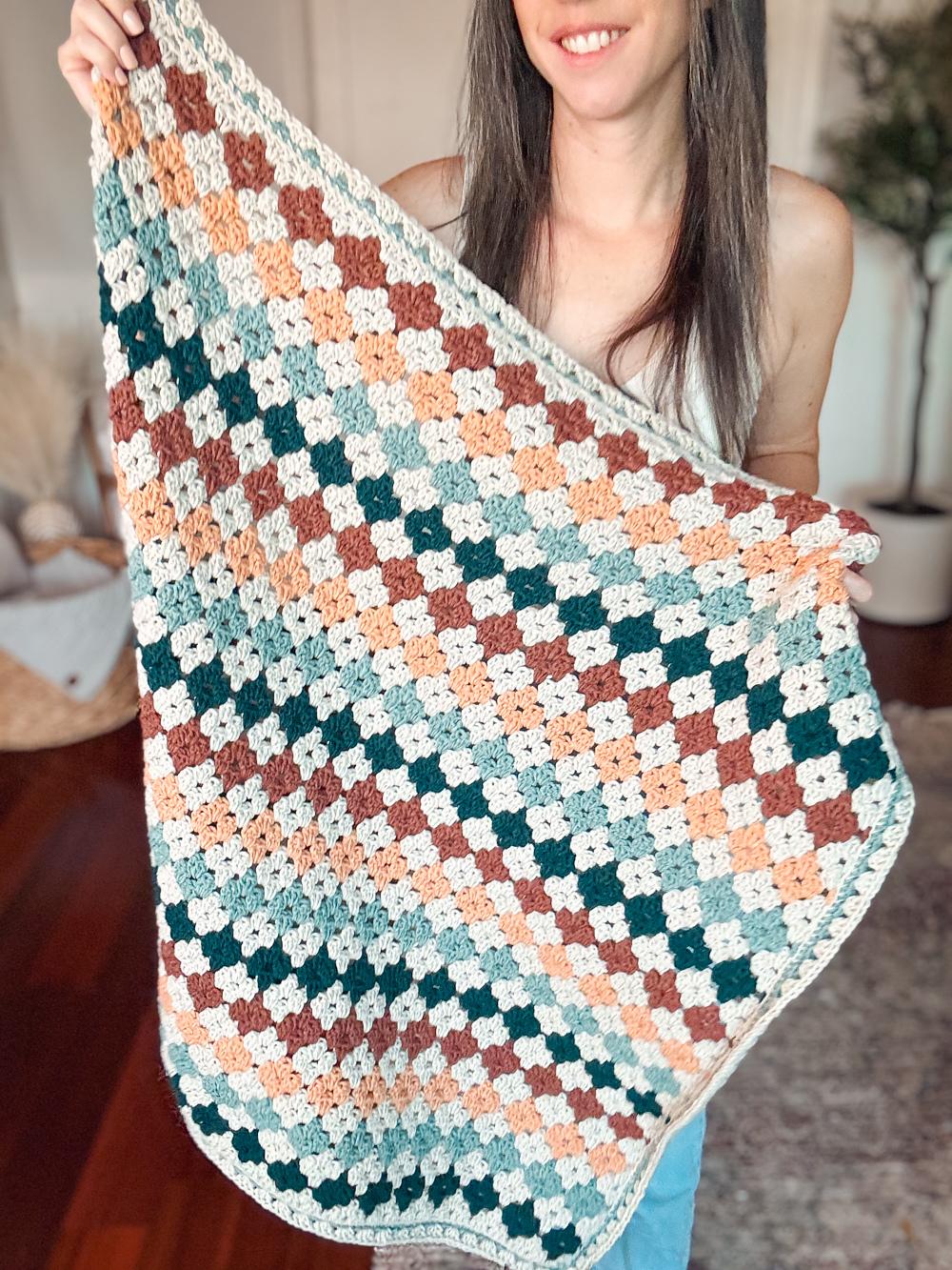 Colorful Granny Stitch Blanket