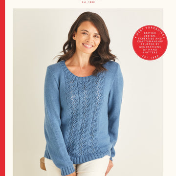 Sirdar Lace Sweater Jumper Knitting Pattern
