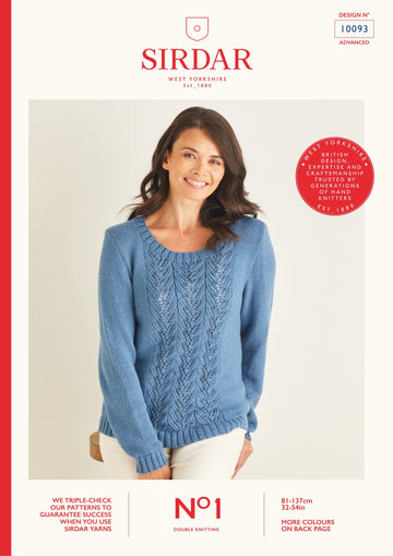 Sirdar Lace Sweater Jumper Knitting Pattern