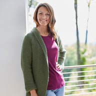 Valley Yarns Moss Fern Cardigan Knitting Pattern