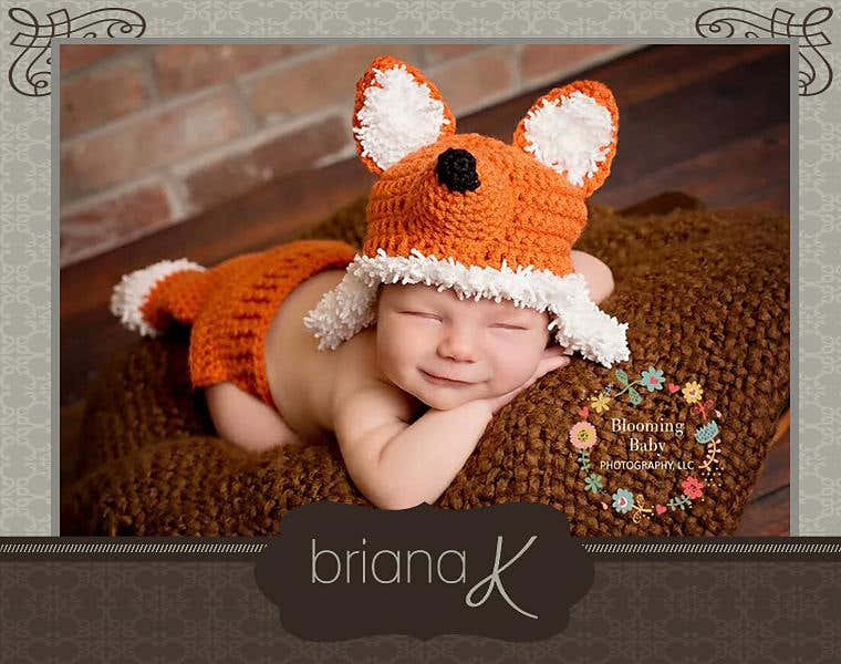 Fox Newborn - 12 Month Hat and Diaper Cover