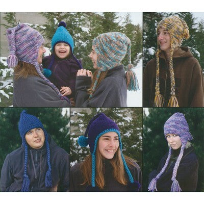 Fiber Trends AC-91 Snowboarder Hats for Everyone Knitting