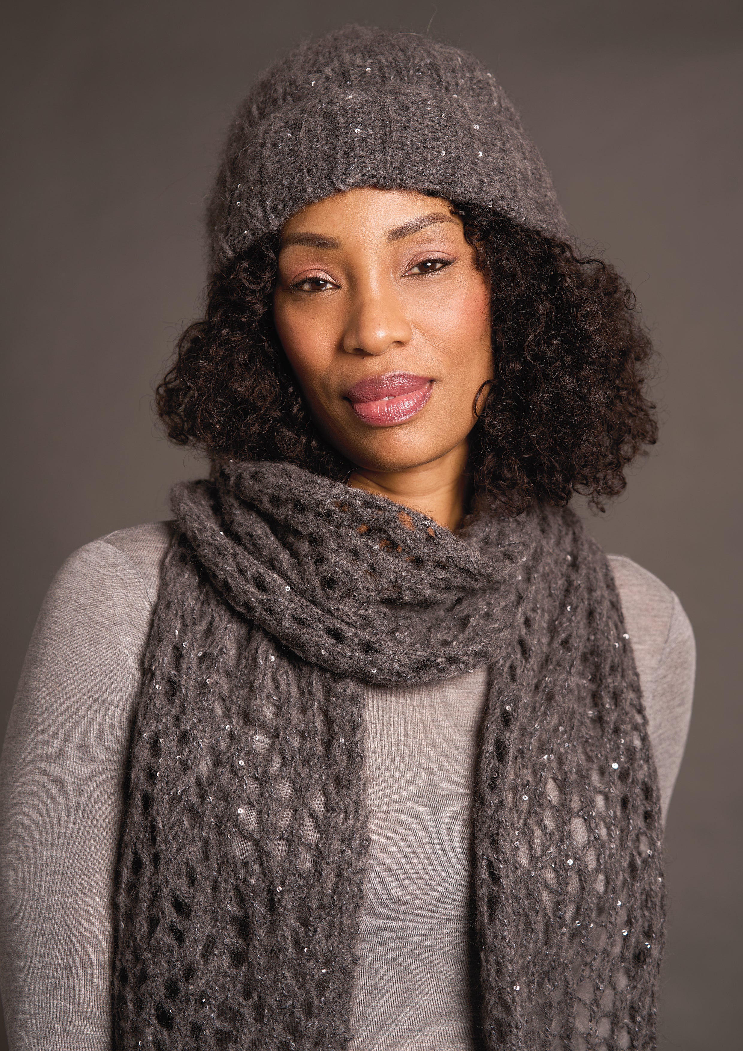 Ruby In Rowan Alpaca Sparkle Scarf Knitting Pattern