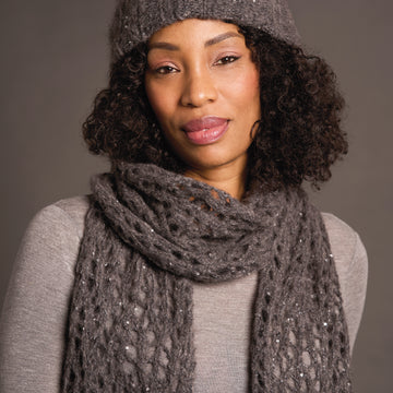 Ruby In Rowan Alpaca Sparkle Scarf Knitting Pattern