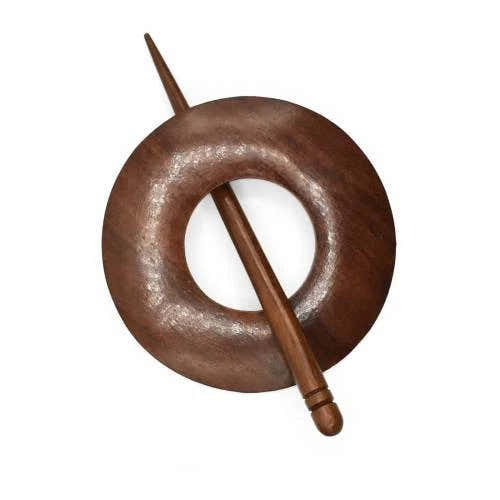 LYKKE Works Indian Acacia (Rosewood) Shawl Pin