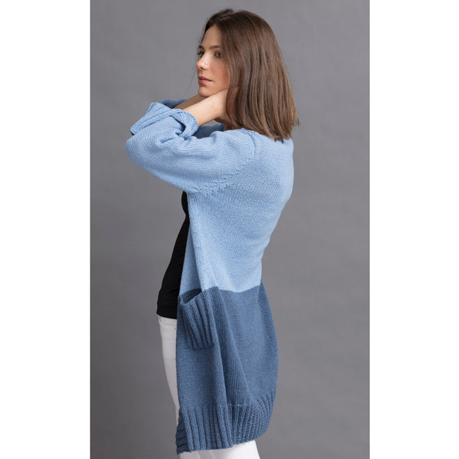 String January Colorblock Cardigan Knitting Pattern