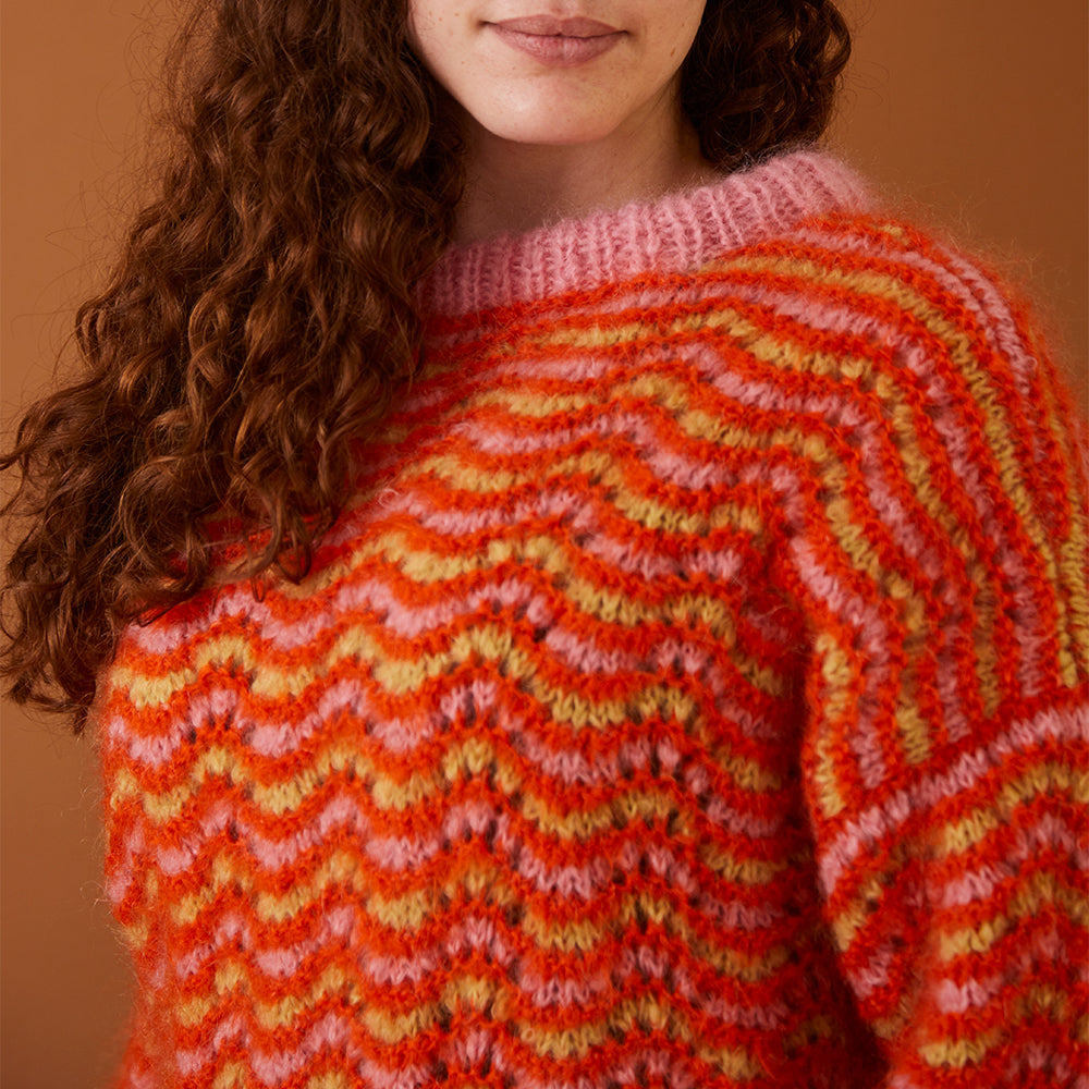 Debbie Bliss Bailey Ripple Sweater Knitting Pattern