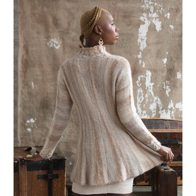 カーディガン hand knitting cardigan   ARGUE Noro A-Line Cardigan PDF - Yarn.com