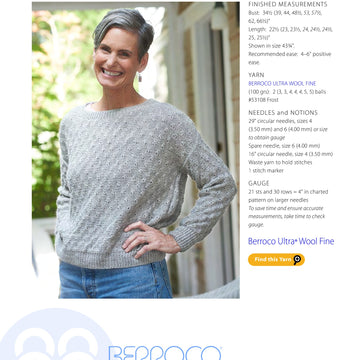 Berroco Danvers Jumper Knitting Pattern