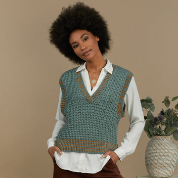 Tahki Yarns Echo Lake Vest Knitting Pattern
