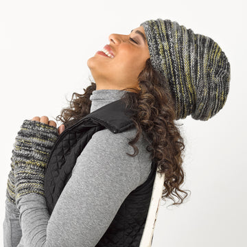 Tahki Yarns Ashton Hat and Mitts Knitting Pattern