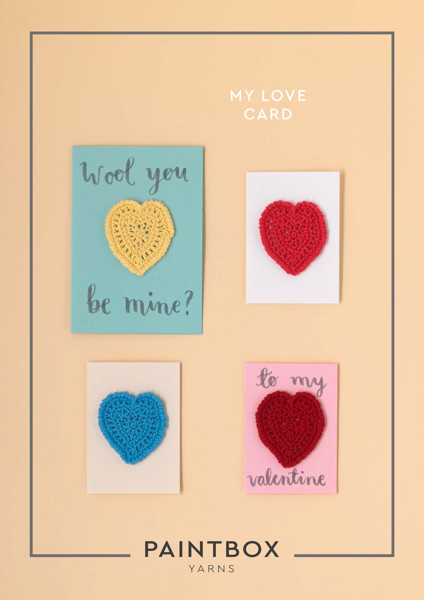 Paintbox Yarns My Love Card Crochet Pattern