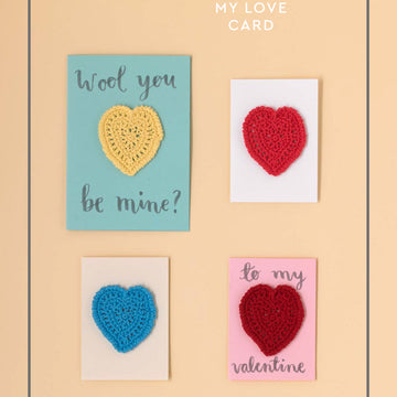 Paintbox Yarns My Love Card Crochet Pattern