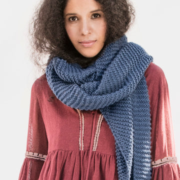 Blue Sky Fibers Waverly Wrap Scarf Knitting Pattern