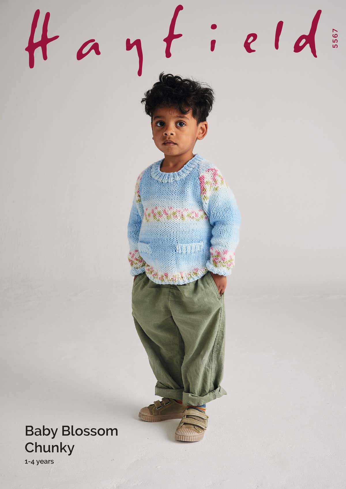 Hayfield Seed Pocket Sweater Jumper Knitting Pattern
