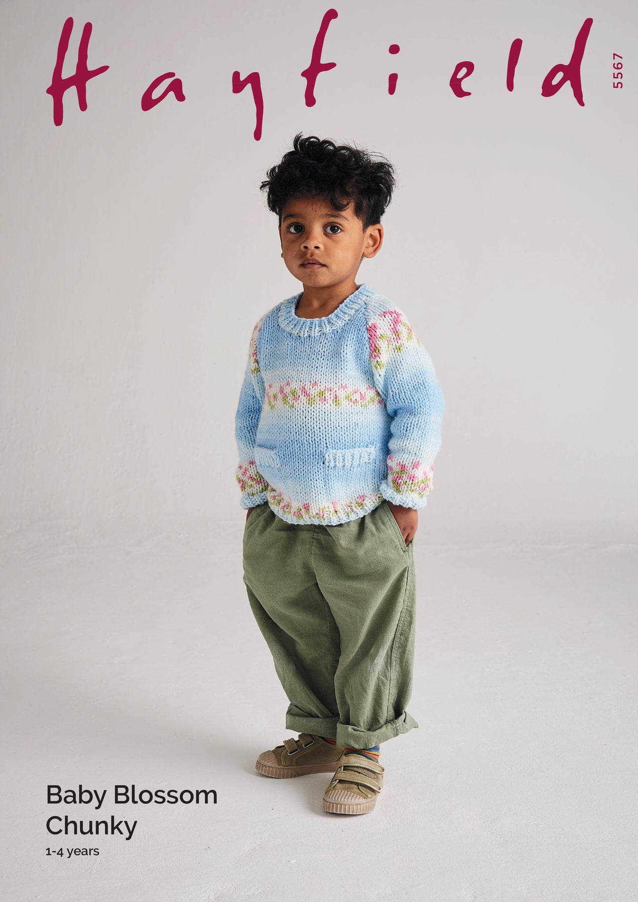 Hayfield Seed Pocket Sweater Jumper Knitting Pattern