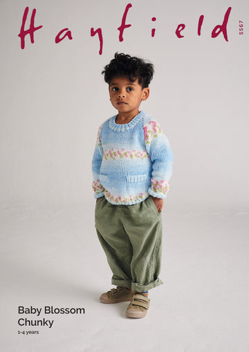 Hayfield Seed Pocket Sweater Jumper Knitting Pattern
