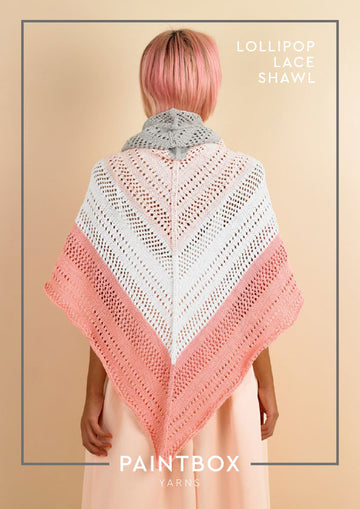 Paintbox Yarns Lollipop Lace Shawl Knitting Pattern