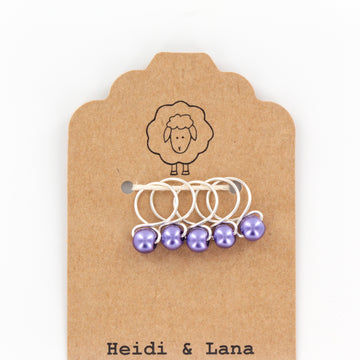 Silver/Purple Beads