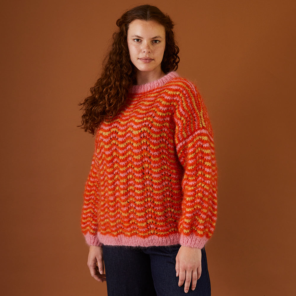Debbie Bliss Bailey Ripple Sweater Knitting Pattern