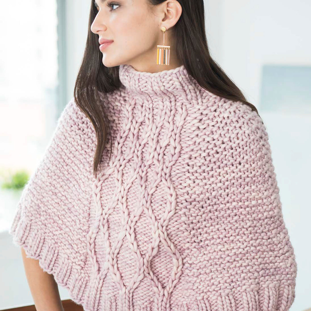 Malabrigo Peony Cape Knitting Pattern