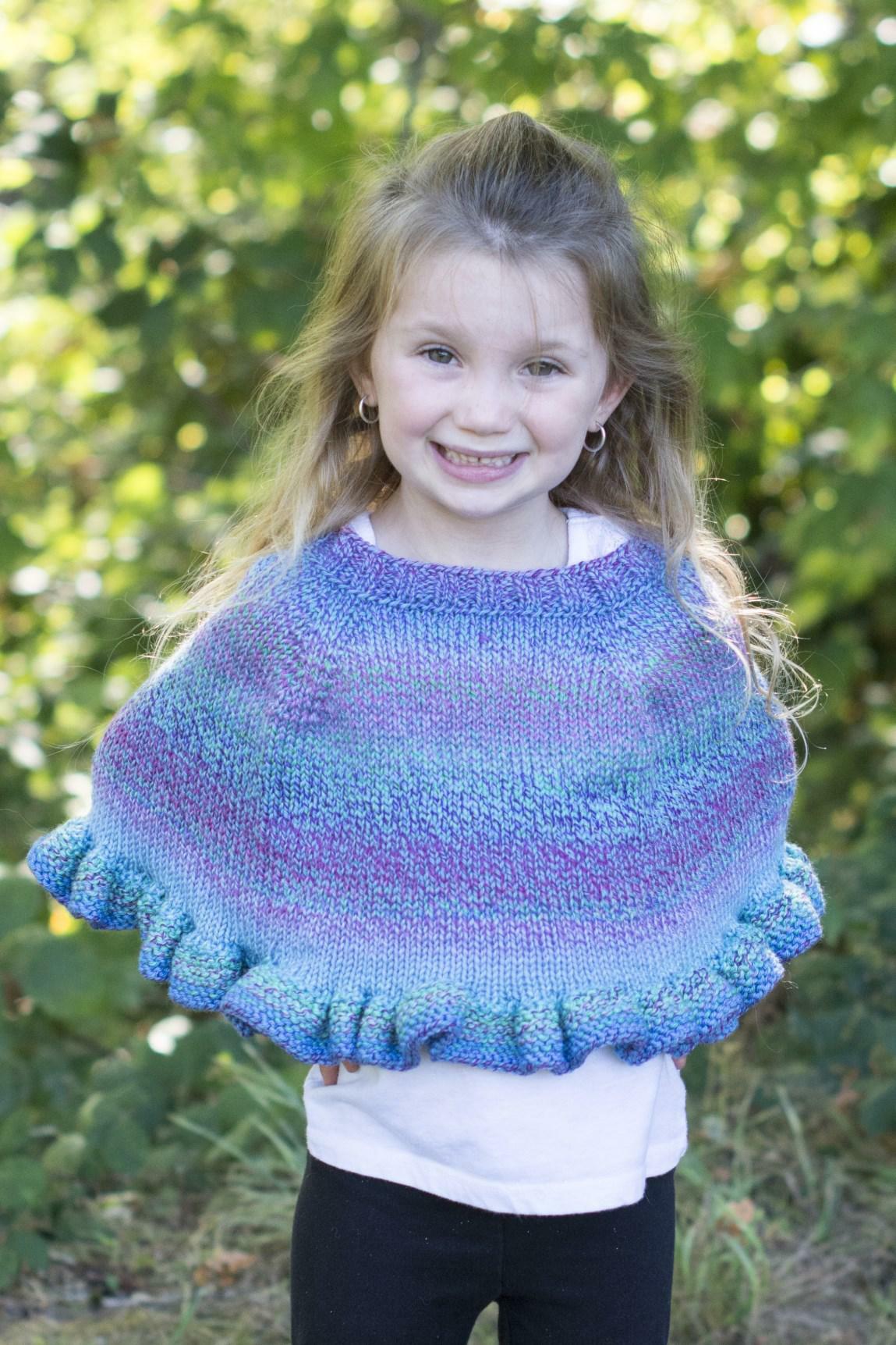 Cascade Yarns W Sweet Pea Cape Knitting Pattern