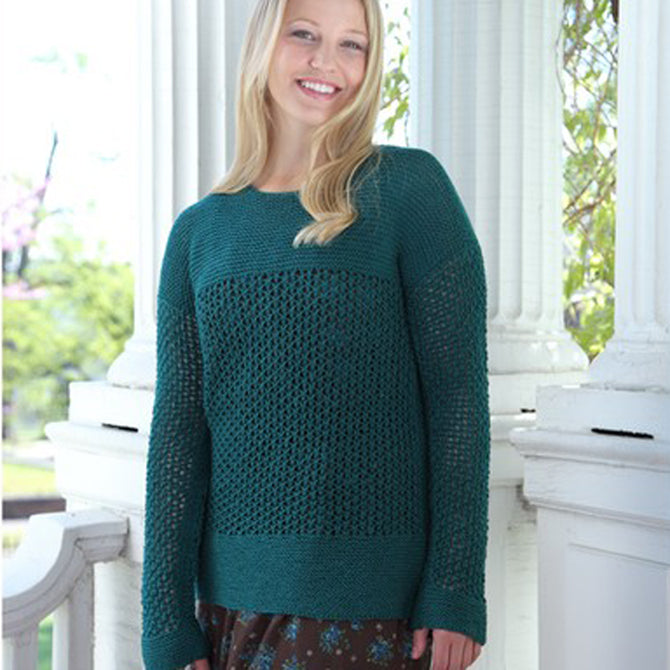 Valley Yarns Vetiver Lace Pullover Knitting Pattern
