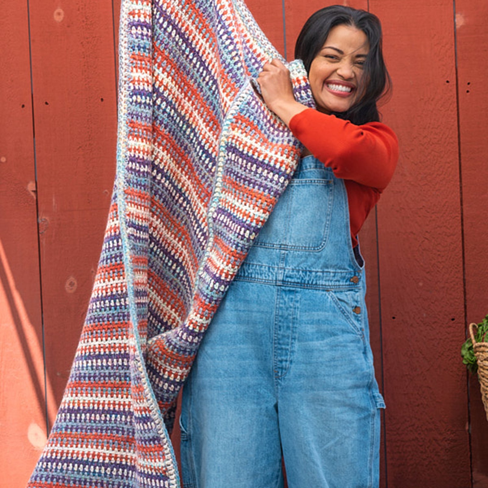 Berroco Aubergine Blanket Crochet Pattern