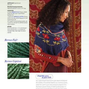 Berroco Dahlia Wrap Knitting Pattern