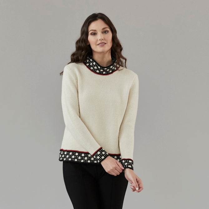 Stacy Charles Fine Yarns Adelia Pullover Knitting Pattern