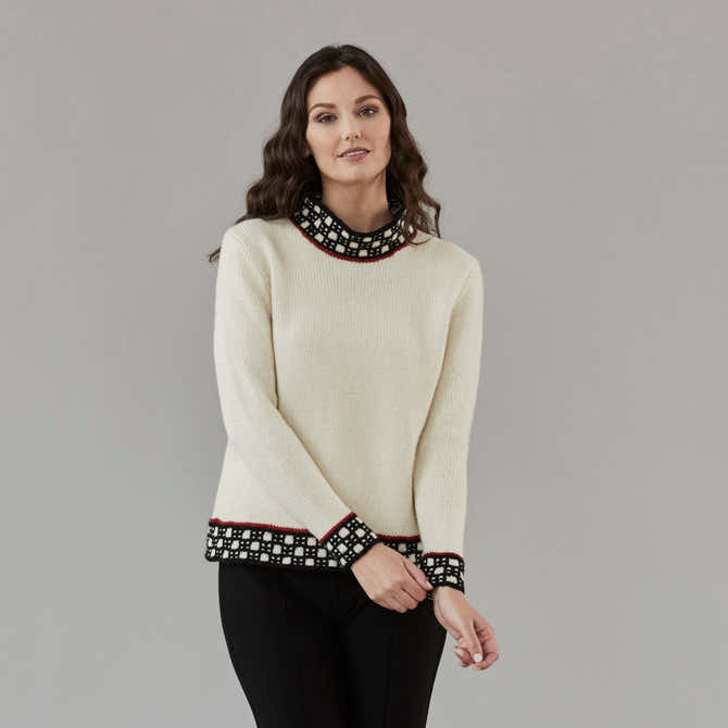 Stacy Charles Fine Yarns Adelia Pullover Knitting Pattern
