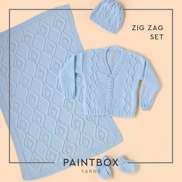 Paintbox Yarns Zig Zag Set Accessory Knitting Pattern