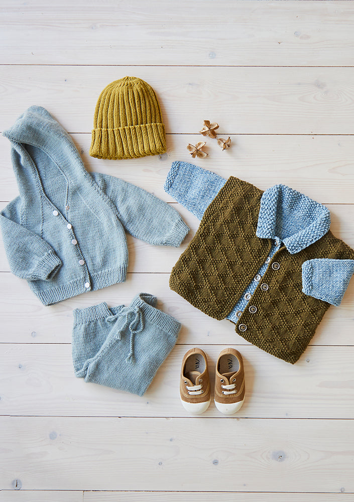 Debbie Bliss Baby Sport Jacket, Hoodie, Gilet, Joggers & Hat