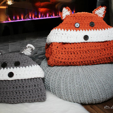 Bulky & Quick Fox/Wolf Blanket