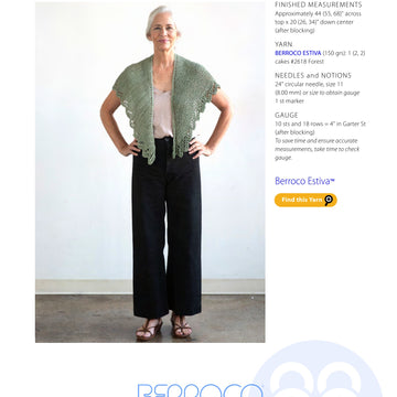 Berroco Maira Wrap Knitting Pattern