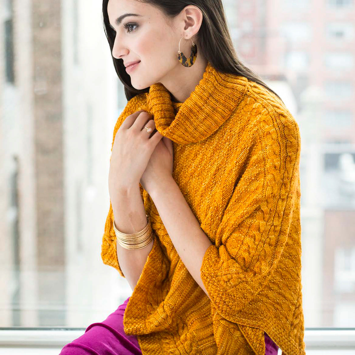 Malabrigo Marigold Cape Knitting Pattern