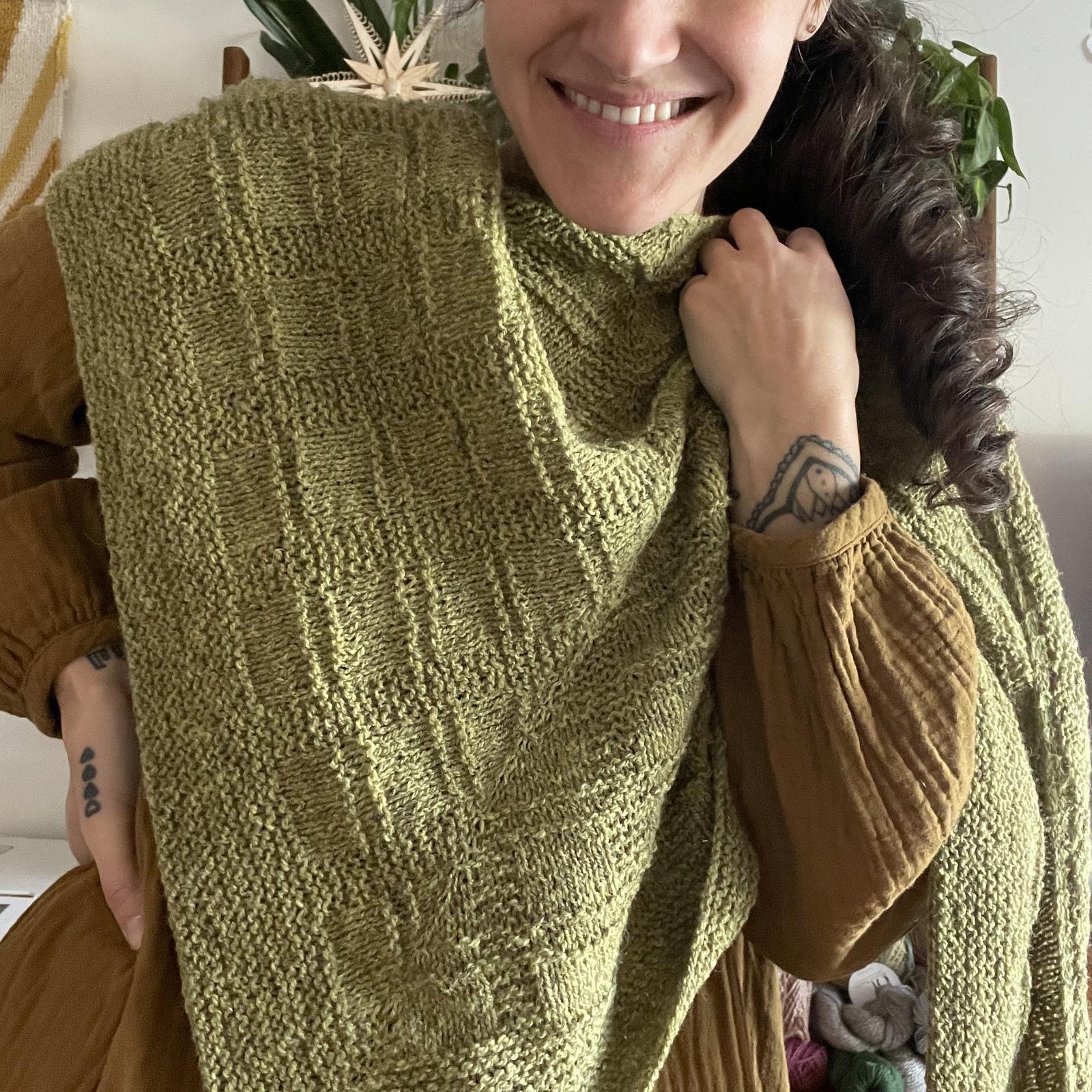 Texture Plaid Shawl