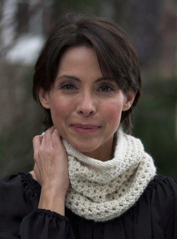 Honeycomb Cowl in Plymouth Merino Baby Alpaca DFM - F434 - PDF