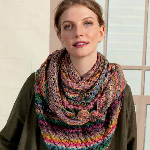 Lang PTO30-03 Triangular Shawl Wrap Knitting Pattern