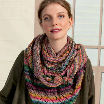 Lang PTO30-03 Triangular Shawl Wrap Knitting Pattern