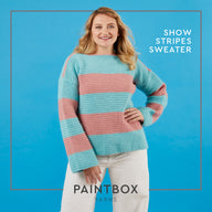 Paintbox Yarns Show Stripes Sweater Crochet Pattern