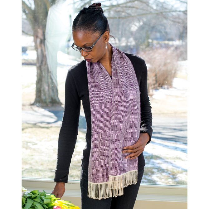 Valley Yarns #134 Purple Rain Scarf