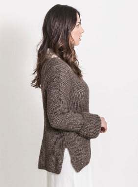 Blue Sky Fibers Preston Pullover Jumper Knitting Pattern