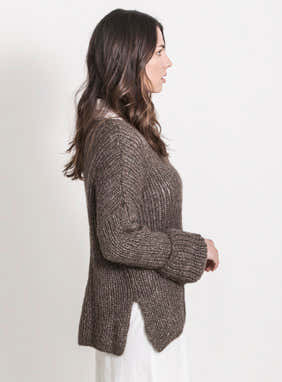 Blue Sky Fibers Preston Pullover Jumper Knitting Pattern