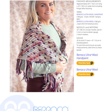 Berroco Peppercorn Wrap Knitting Pattern