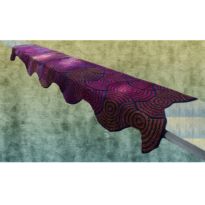 Jojoland Sinuous Shawl Wrap Knitting Pattern