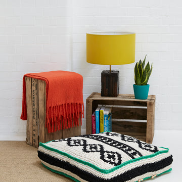 Paintbox Yarns Put Your Feet Up Floor Cushion Crochet