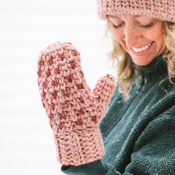 Knit-Look Morning Mittens