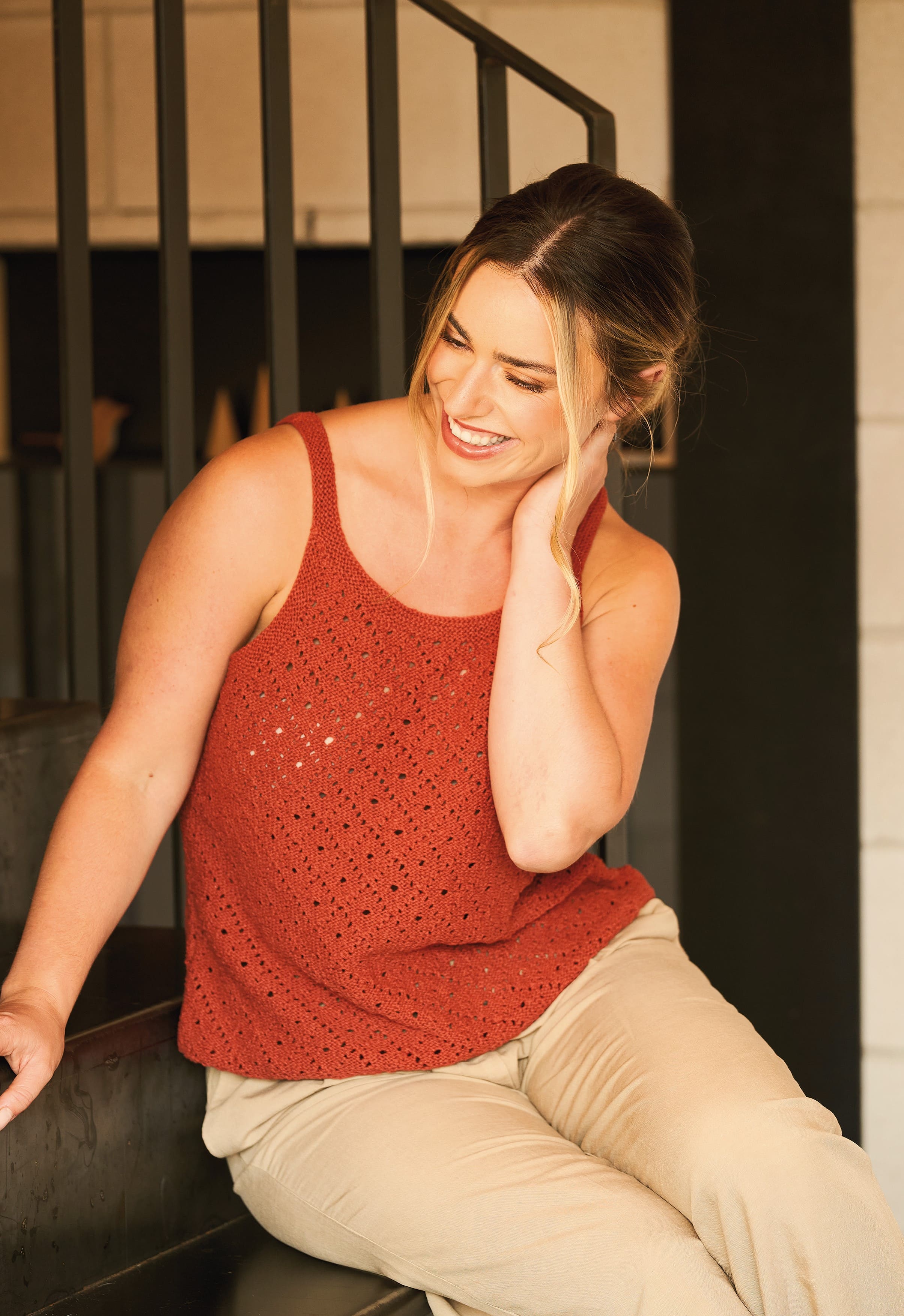 Relax Lace Top Knitting Pattern