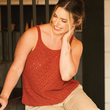 Relax Lace Top Knitting Pattern